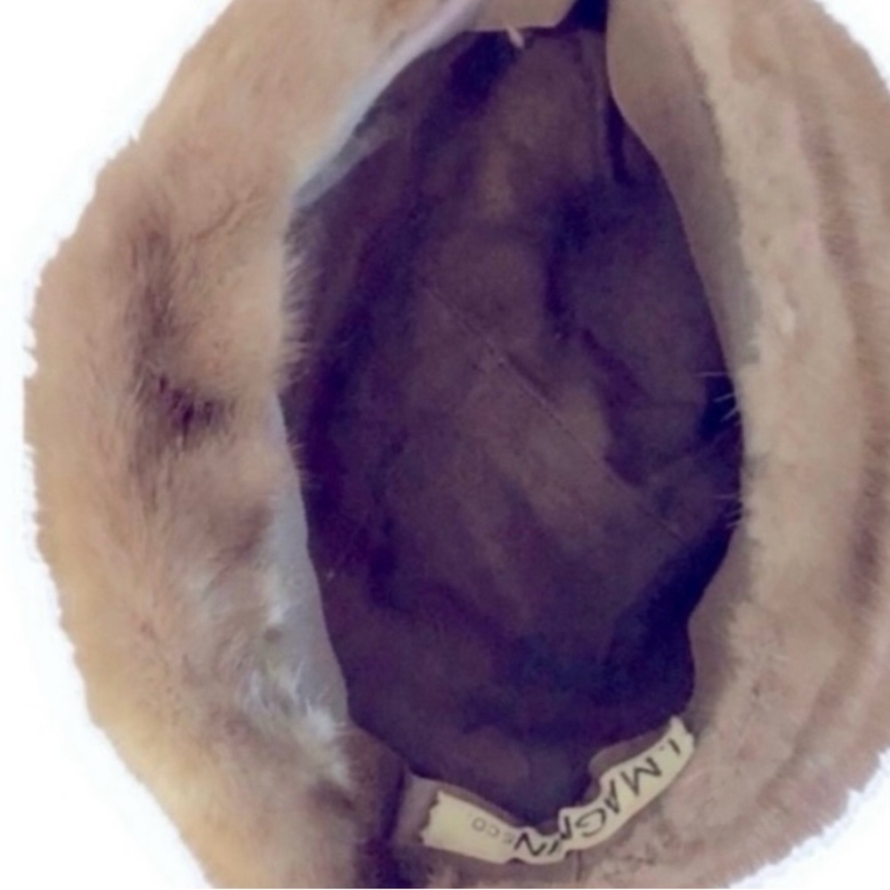 Elegant Vintage Women's Mink Hat - Picture 4 of 5